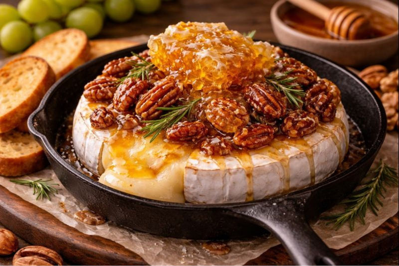 Baked Brie with Honeycomb