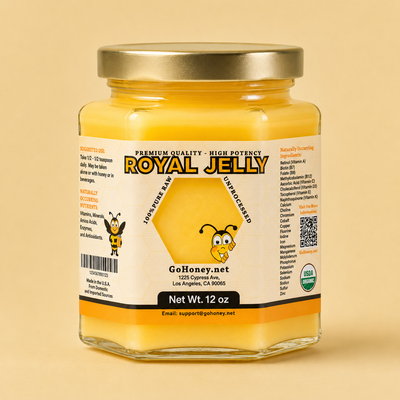 Royal Jelly Premium - Fresh, Raw Organic (2.1%+ 10-HDA)