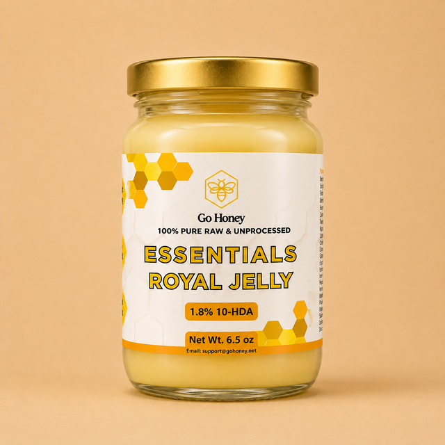 Royal Jelly Essentials - Fresh, Raw Organic (1.8%+ 10-HDA)